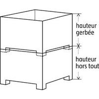 hauteur hors touthauteur gerbée