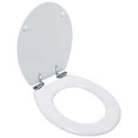 Abattant WC MDF blanc