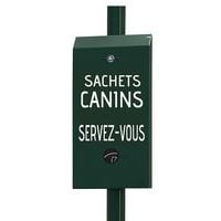 Distributeur de 300 sachets hygiène canine - vert RAL 6009