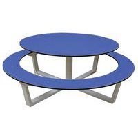 Table banc circulaire