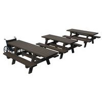 Pack table Parc : 2 tables 180 cm + 1 table PMR 240 cm