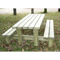 Table bancs rustique