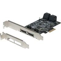 Carte pcie sata iii 6GBPS 4 ports internes et 2 esata ext