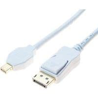 Cordon displayport et mini displayport 1.2 blanc - 2M