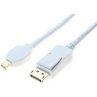 Cordon displayport et mini displayport 1.2 blanc - 3M