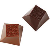 Plaque chocolat de 35 empreintes carrés cacao - Matfer