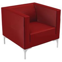 Fauteuil accueil ARTE 1 place enduit PVC Quadrifoglio