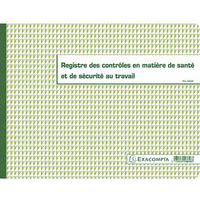 Registre des contrôles de santé et de sécurité au travail - 20 pages