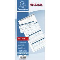 Carnet broché - Messages téléphones - feuilles dupli autocopiantes