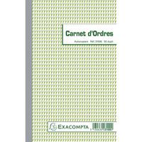 Carnet d'ordres 50 feuillets dupli autocopiants