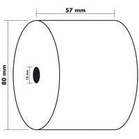 Bobine pour caisse et balance 1 pli thermique