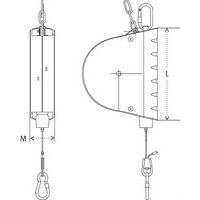 L : châssis hauteurM : largeur hors tout