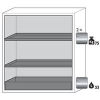 Armoire S-CLASSIC90 Maintien porte - Bac rétention - 1196mm - Asecos