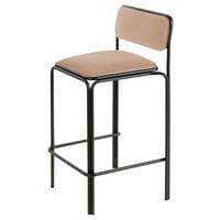 Lot de 2 tabourets hauts Bistrot assise velours Paperflow