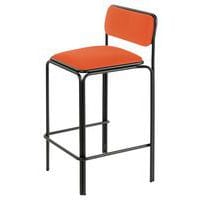 Lot de 2 tabourets hauts Bistrot assise simili-cuir Paperflow