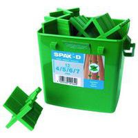 Lot de 12 espaceurs pour lames de terrasse - Spax