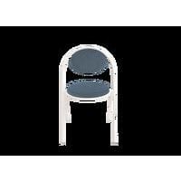 Lot de 2 chaises Sat assise simili-cuir Meet By Paperflow