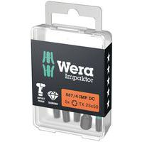 Embout extra rigide vis Torx Impaktor - 867/4 IMP DC Torx DIY - Wera