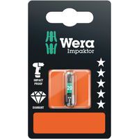 Embout extra rigide vis Torx Impaktor - 867/1 IMP DC SB SiS - Wera