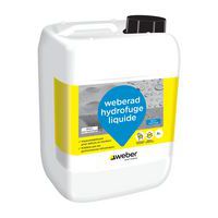 Hydrofuge pour imperméabilisation des mortiers et bétons - Weber