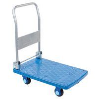 Chariot plastique dossier rabattable, Force: 200 kg, Hauteur hors tout: 851 mm, Largeur hors tout: 485 mm