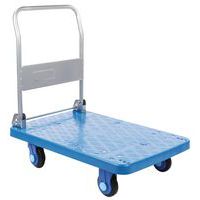 Chariot plastique dossier rabattable, Force: 300 kg, Hauteur hors tout: 880 mm, Largeur hors tout: 590 mm