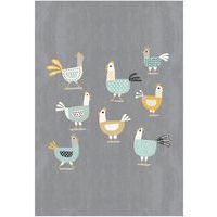 Tapis poules 120x170 cm Paperflow