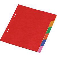 Jeu 6 intercalaires carte 17 x 22 cm couleurs assorties - Coutal