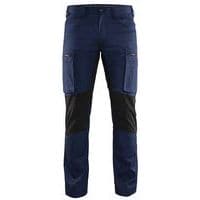 Pantalon services stretch marine/noir