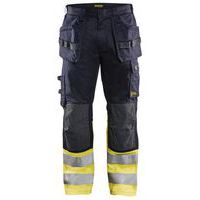 Pantalon multinormes inhérent marine/jaune fluorescent