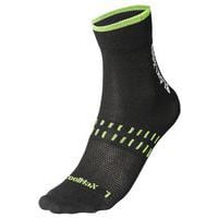 Chaussettes dry pack 2 noir/vert fluorescent