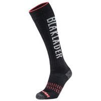 Chaussettes xwarm noir/rouge fluorescent