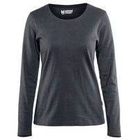 T-shirt manches longues femme gris foncé