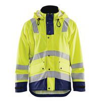 Veste de pluie niveau 2 jaune fluorescent/marine