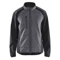 Veste hybride noir/gris foncé