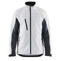 Veste softshell blanc/gris foncé