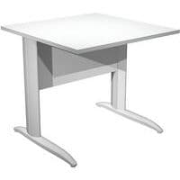 Bureau droit avec pieds L en métal Fast - 80 cm - Artarredi