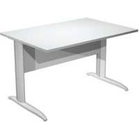 Bureau droit avec pieds L en métal Fast - 120 cm - Artarredi