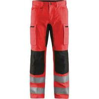 Pantalon de travail haute-visibilité stretch - Rouge/noir - Blåkläder