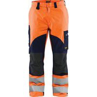 Pantalon multinormes inhérent orange fluo marine - Blåkläder