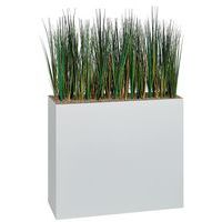 Jardinière métal sur roulettes hauteur 74 cm Herbes