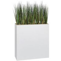 Jardinière métal sur roulettes hauteur 90 cm Herbes