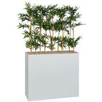 Jardinière métal sur roulettes M1 hauteur 74 cm Bambous