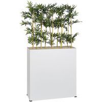 Jardinière métal sur roulettes M1 hauteur 90 cm Bambous