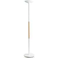 Lampadaire LED Pryska - Bois et blanc - Unilux