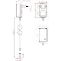 Bloc d'alimentation Jack - Sortie 12V 2A - Generique