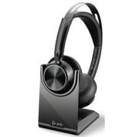 Casque sans fil Teams avec socle PC Voyager Focus 2 - USB A - Poly