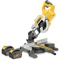 Scie à onglets radiale XR FLEXVOLT 54V 2Ah Li-Ion Brushless 216mm - DEWALT