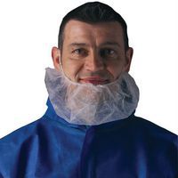 Couvre-barbe blanc double élastique - Coverguard