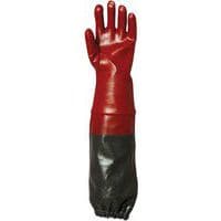 Gants Eurochem 3669 coton enduit PVC rouge 65 cm - Coverguard